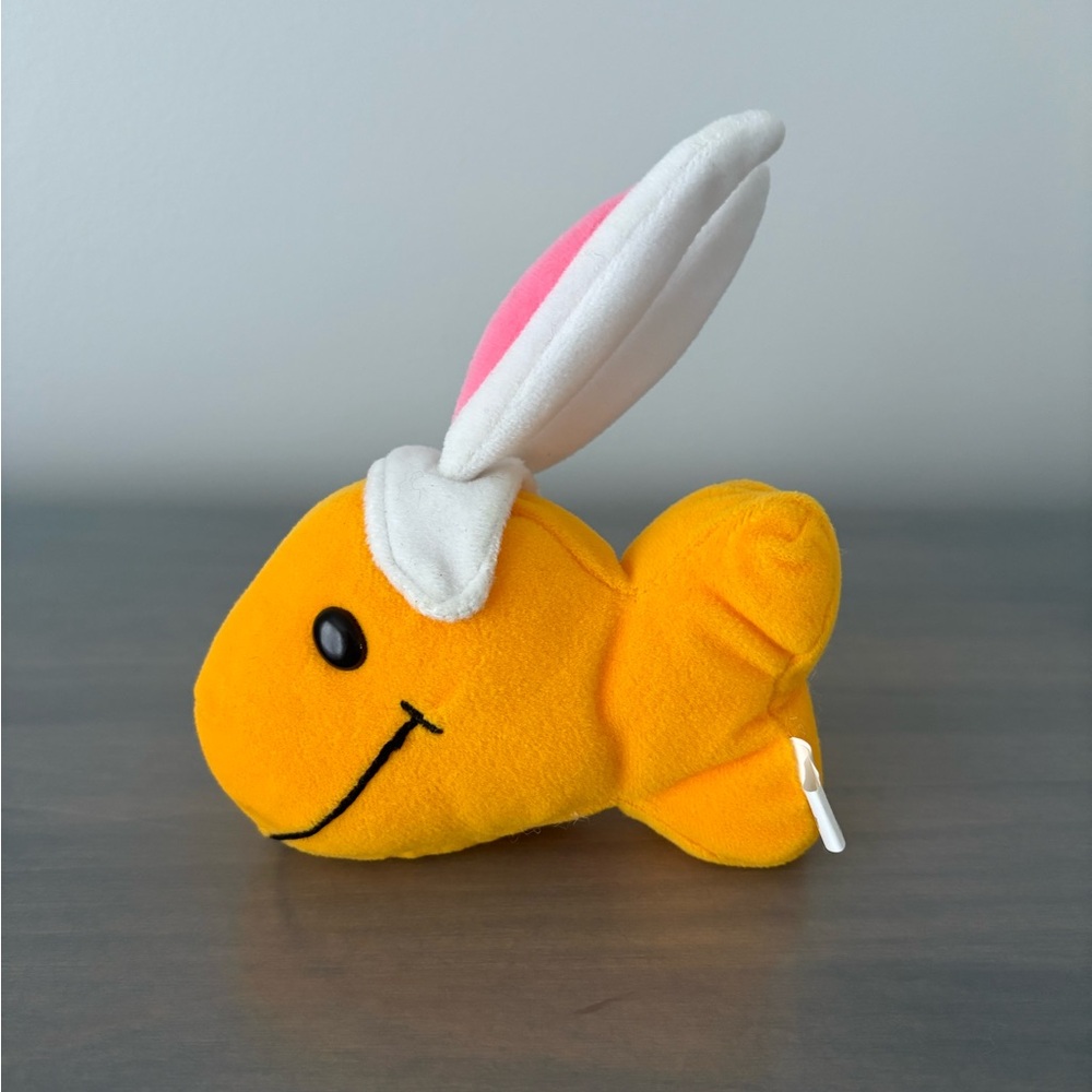 Vintage Pepperidge Farms Goldfish Bunny Stuffed Plush PVC Pellets & Polyester